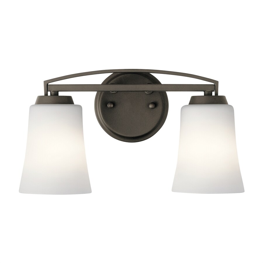 Kichler Tao 2-Light Bronze Transitional Vanity Light in the Vanity