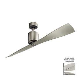 60" Kichler Ferron Brushed Nickel Indoor Ceiling Fan with Remote