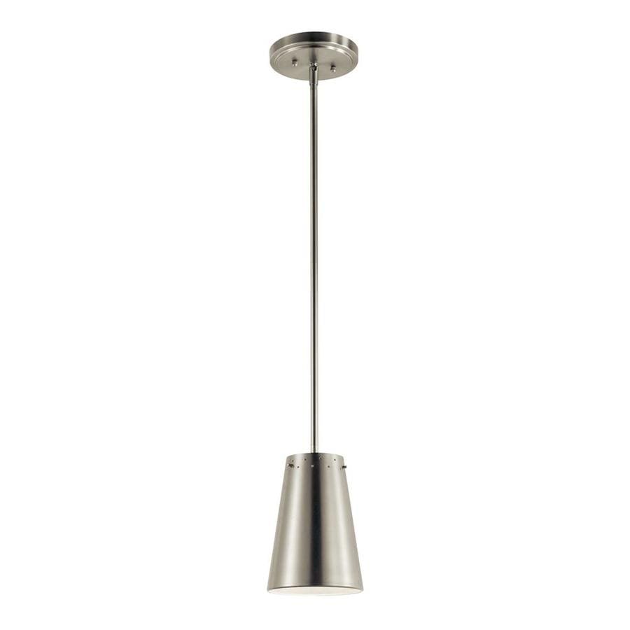 Kichler Brushed Nickel Mini Moderncontemporary Cone Integrated Led Pendant Light At 8493