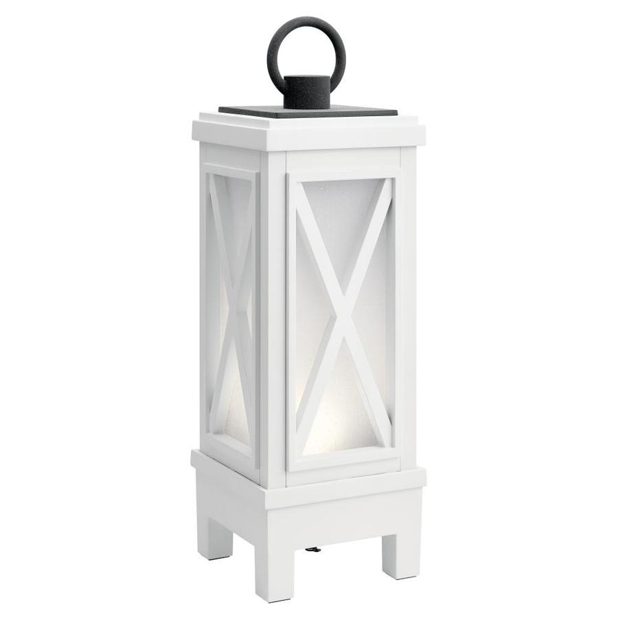 Kichler 7 Watt Weathered White Lantern Wireless At Lowes Com
