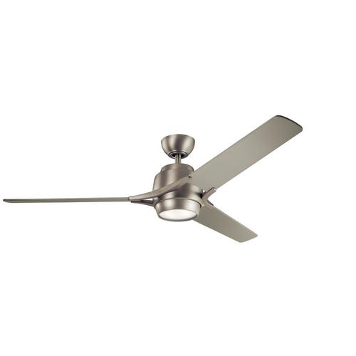 Kichler Zeus 60 In Brushed Nickel Led Indoor Ceiling Fan With