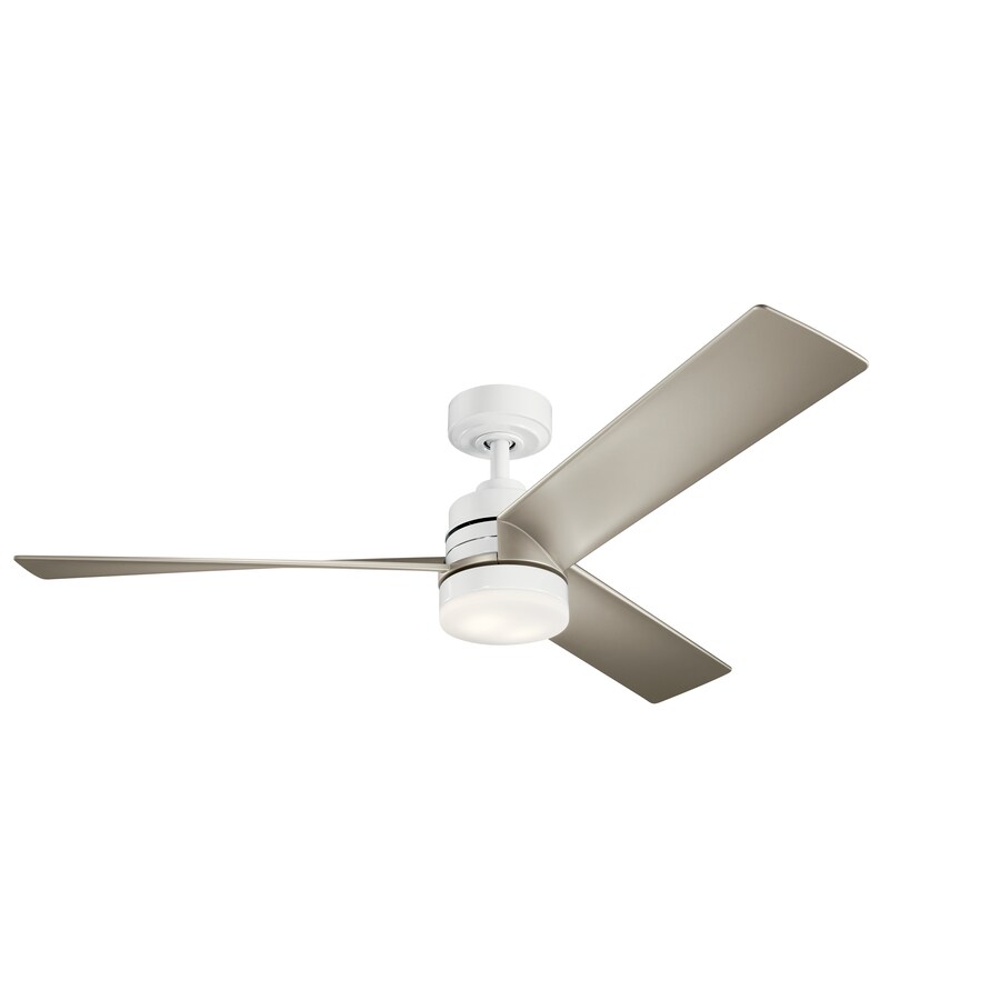 Kichler Spyn White 52-in LED Indoor Ceiling Fan (3-Blade ...