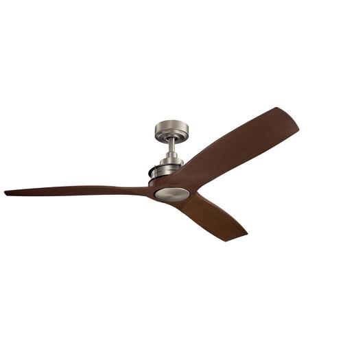 Kichler Ried 56 In Brushed Nickel Indoor Outdoor Ceiling Fan 3