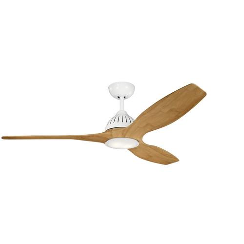 Kichler Jace 60 In White Led Indoor Outdoor Ceiling Fan With Light