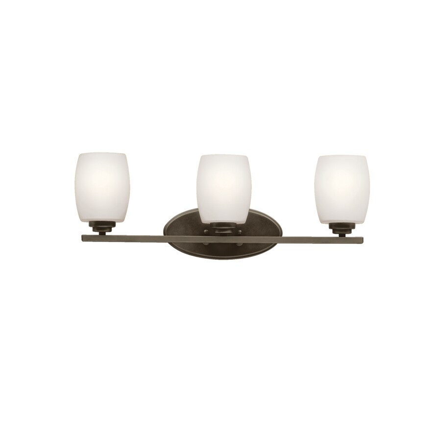 Kichler Eileen 3 Light Bronze Modern Contemporary Vanity Light At Lowes Com