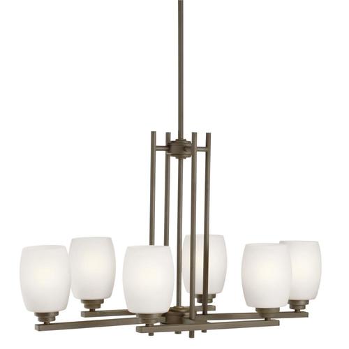 Kichler Eileen 6 Light Olde Bronze Modern Contemporary Etched