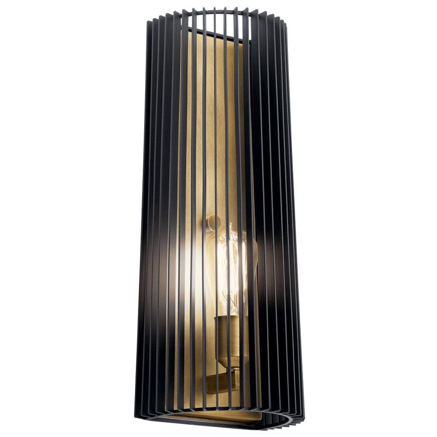 Kichler Linara 7.25-in W 1-Light Black Modern/Contemporary Wall Sconce ...