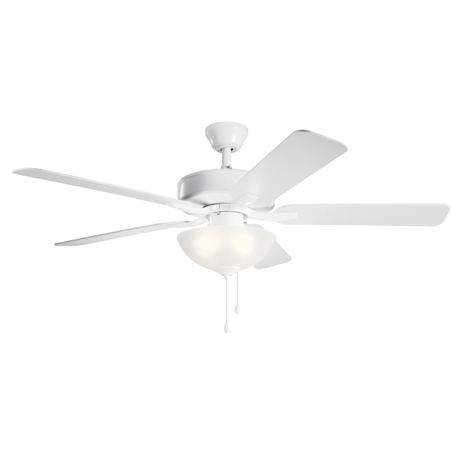 Kichler Basics Pro Select 52 In White Indoor Ceiling Fan With