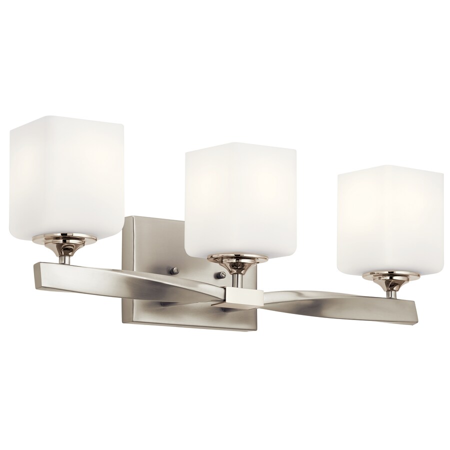 Kichler Marette 3Light Nickel Modern/Contemporary Vanity Light in the