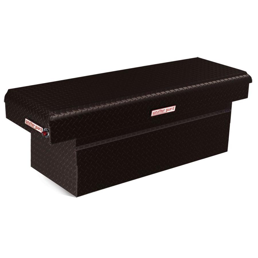 WEATHER GUARD 71.5 in x 20.25 in x 24 in Black Aluminum Full Size Truck Tool Box