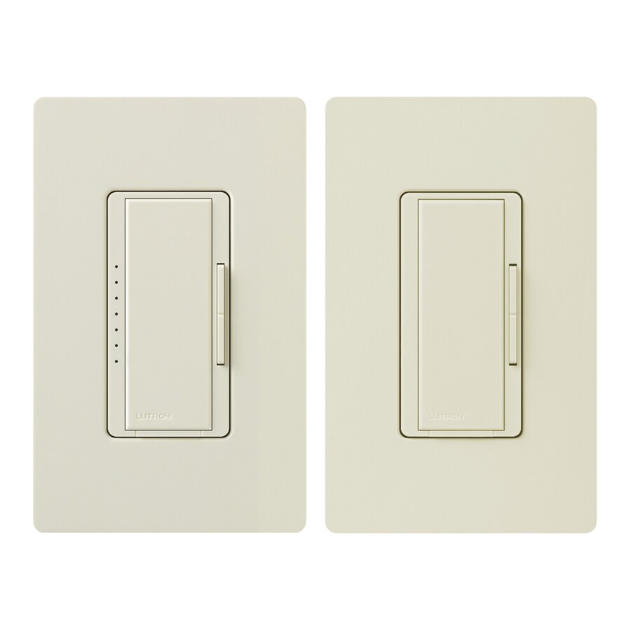 Lutron Maestro MultiLocation Almond LED Decorator Light Dimmer with