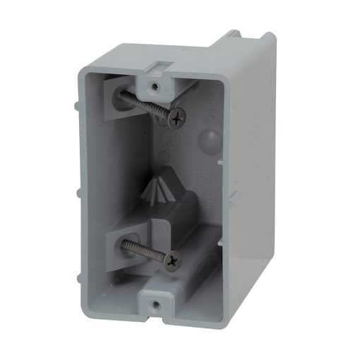 Madison Electric Products Original 1-Gang Gray PVC Interior New Work ...