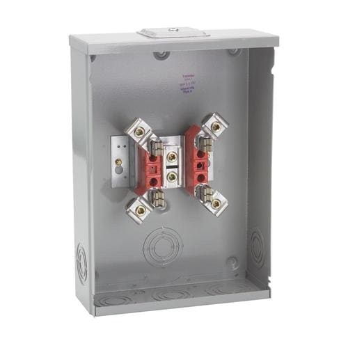 Milbank 200-Amp 1 Gang Ring Overhead/Underground Meter Socket in the ...