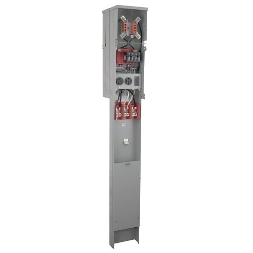 Milbank RV Power Outlet Gray Steel Weatherproof Exterior New Work/Old