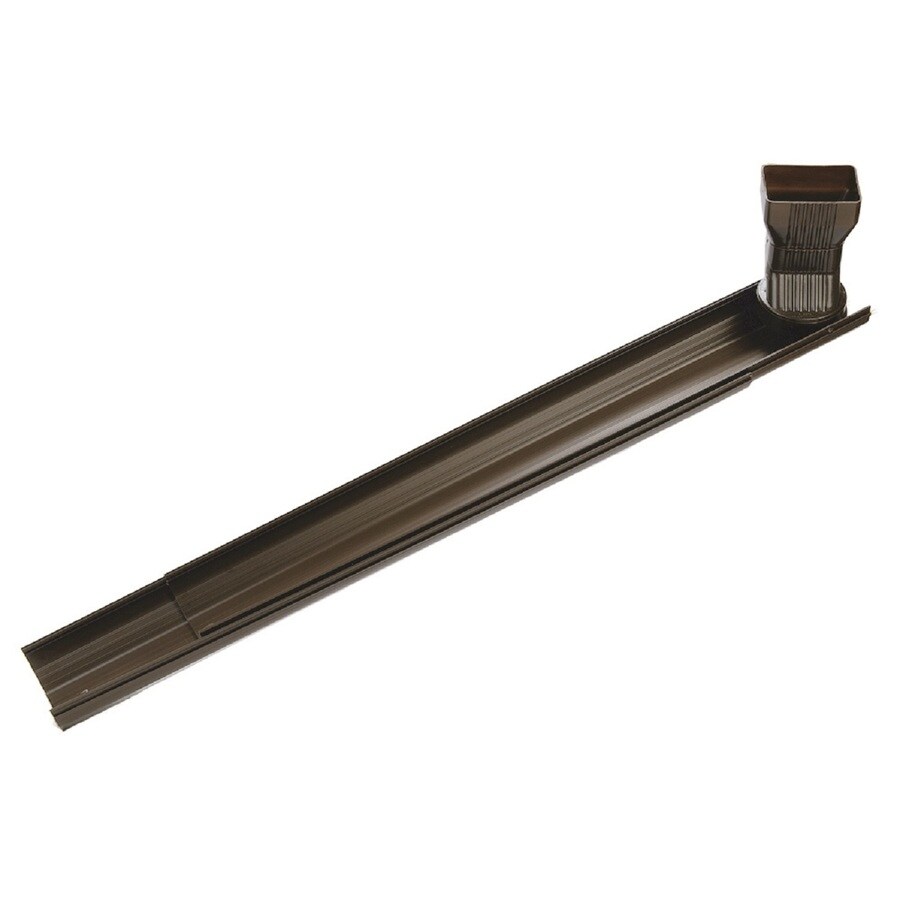 Sweers 4 5 in Brown PVC Downspout Extension at Lowes com