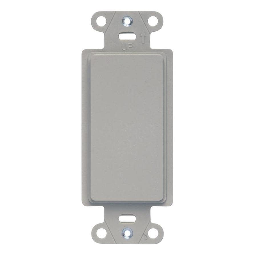 Legrand 1Gang Gray Single Decorator Standard Wall Plate Insert in the