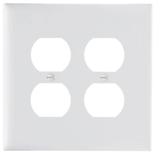 Pass & Seymour/Legrand Trademaster 2Gang White Double Duplex Jumbo