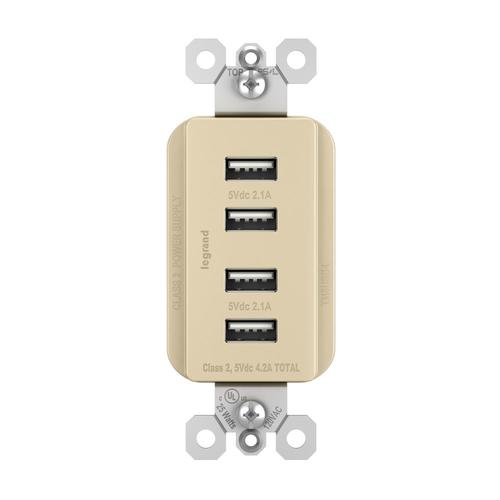 Legrand radiant Ivory 4.2Amp Decorator USB Residential USB in the