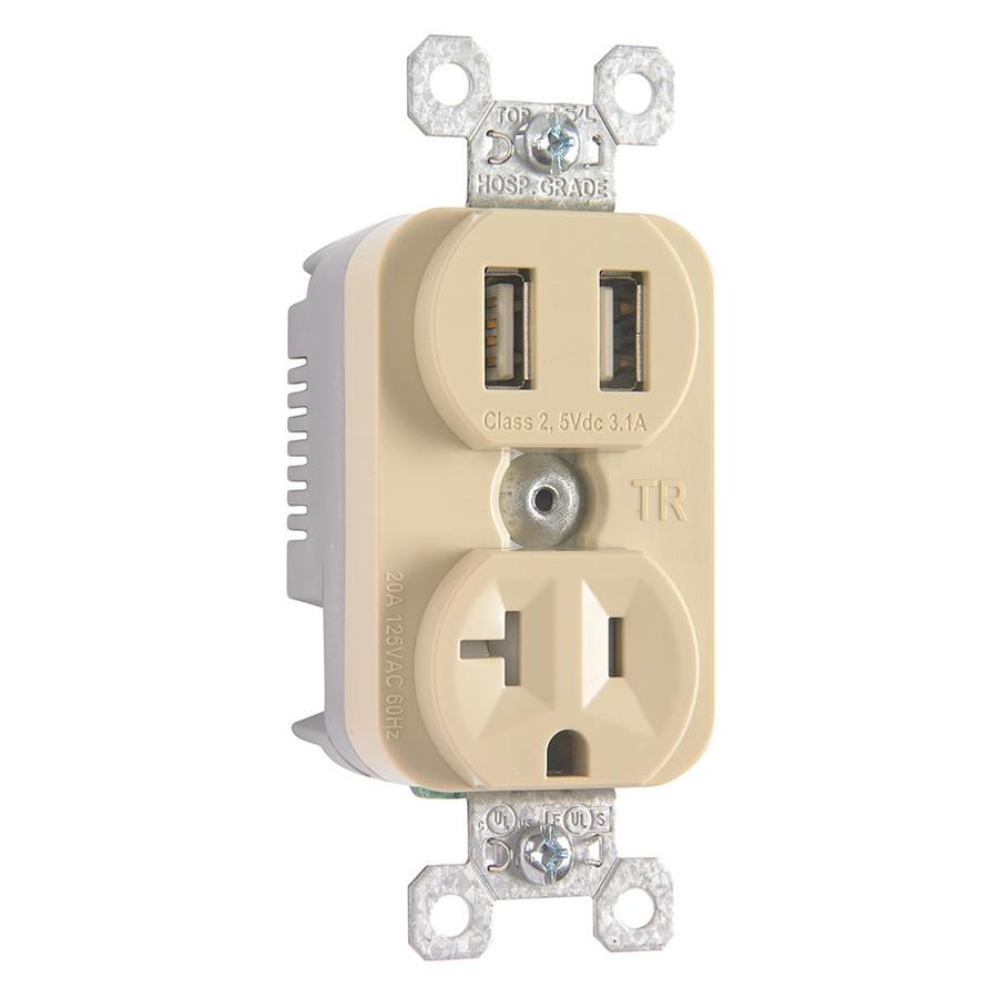 Legrand 15Amp 125Volt Ivory Indoor Decorator Wall Tamper Resistant