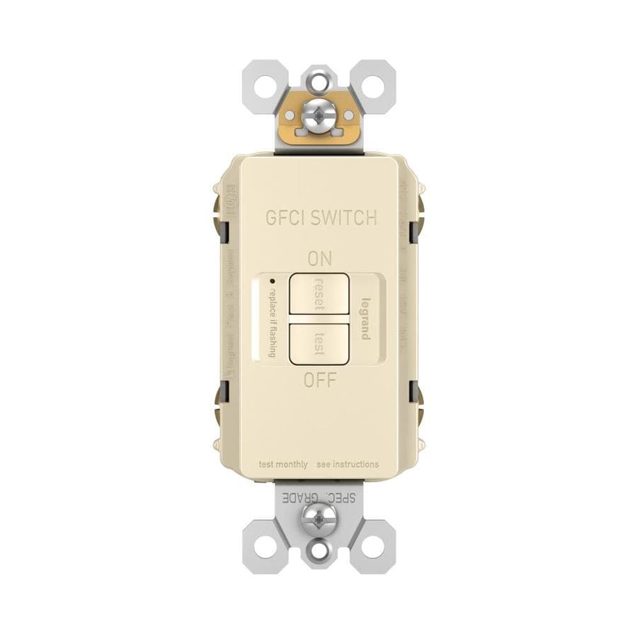 Legrand Radiant Light Almond 20Amp Decorator Outlet GFCI Residential
