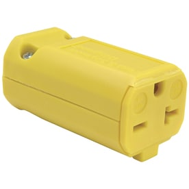 Legrand Pass & Seymour MaxGrip M3 20 Amp 250-Volt NEMA 6-20R Straight Blade Connector, Yellow