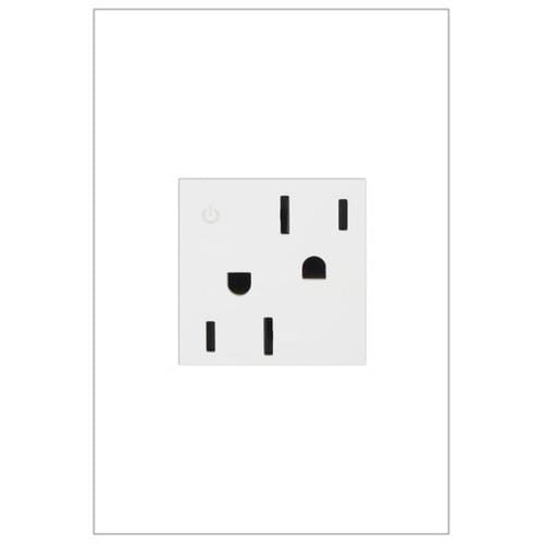 Legrand adorne Dual Controlled White 15Amp Square Tamper Resistant
