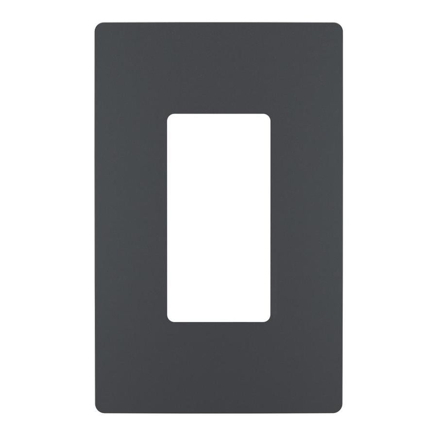 Legrand Radiant 1Gang Graphite Single Midsize Wall Plate at