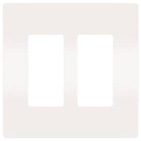UPC 785007231847 product image for Legrand Radiant 2-Gang White Double Decorator Wall Plate | upcitemdb.com