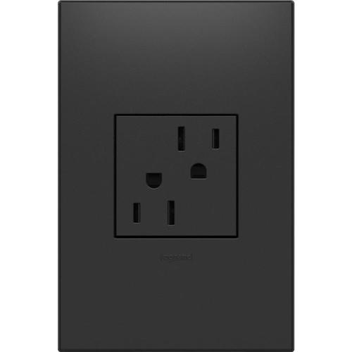 Legrand adorne Graphite 15Amp Square Tamper Resistant USB Outlet