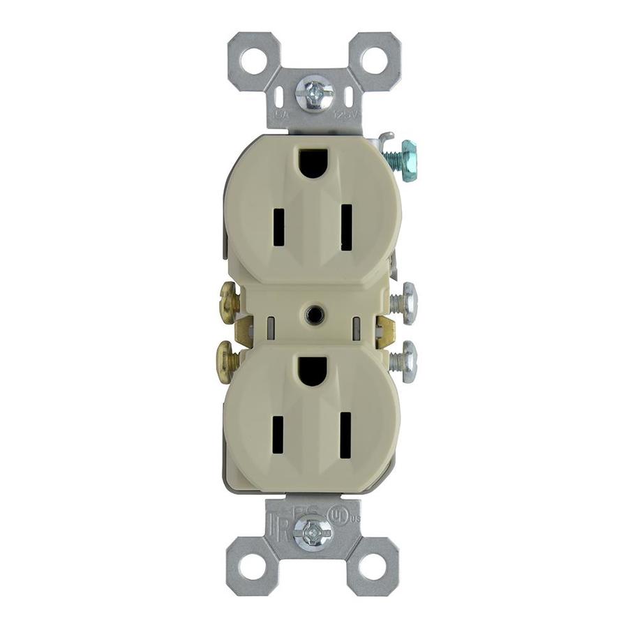 Legrand Ivory 15-Amp Duplex Tamper Resistant Residential Outlet