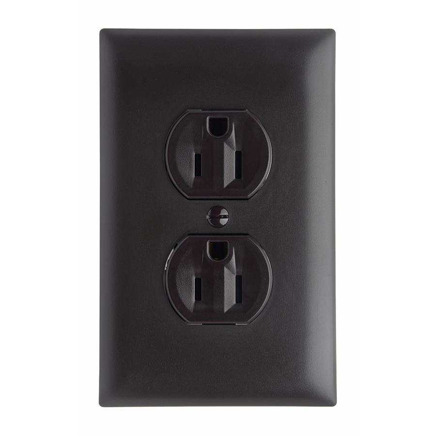 Indoor/out Decorator/Round/Duplex Wall Tamper Resistant Power Outlet ...