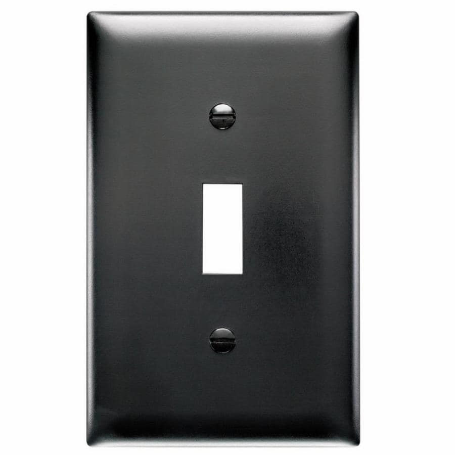 Legrand 1-Gang Black Toggle Midsize Wall Plate in the Wall Plates ...