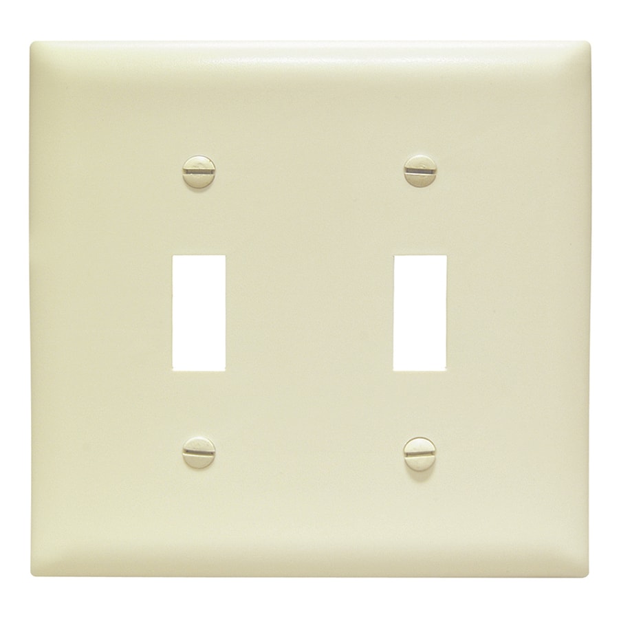 Legrand 2-Gang Ivory Double Midsize Wall Plate At Lowes.com