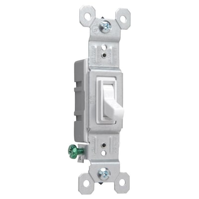 Legrand Single-Pole White Compatible with LED Framed Toggle Light Switch