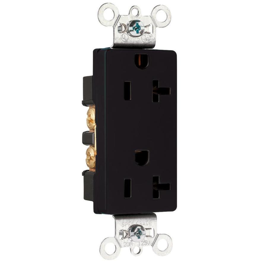 Cooper Wiring Devices 20 Amp White Decorator Duplex Electrical Outlet