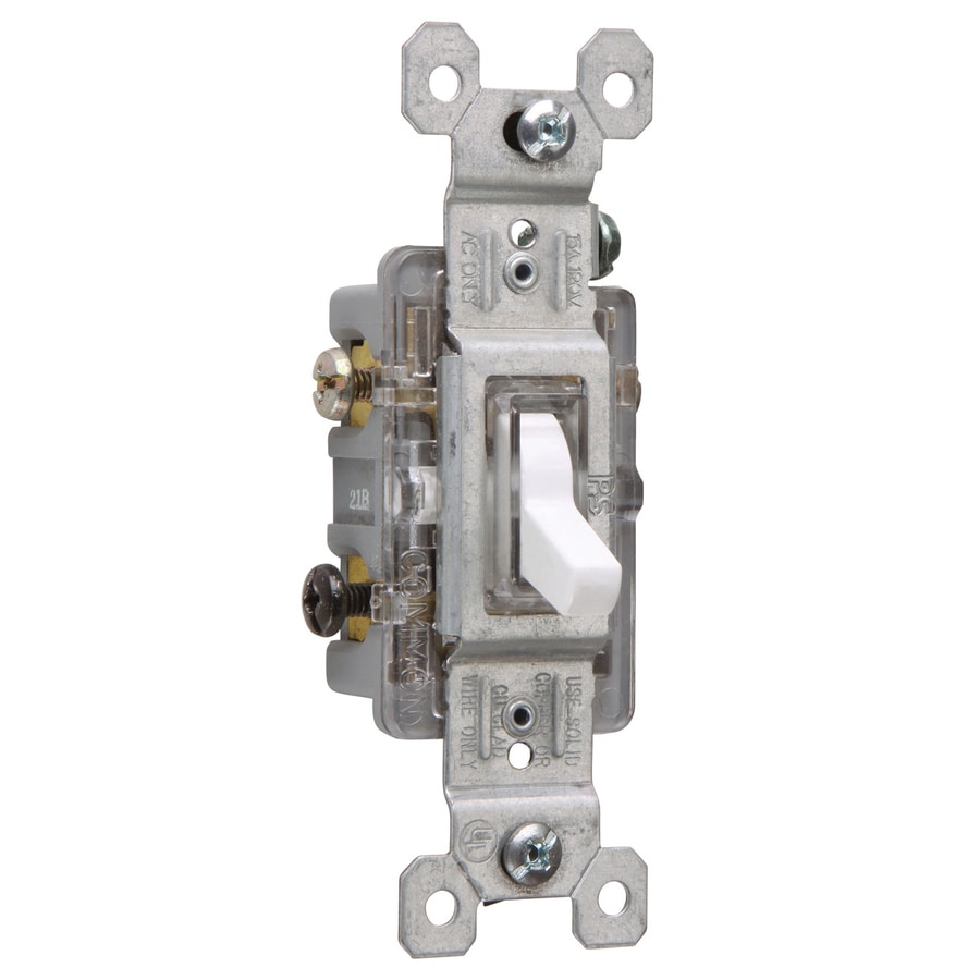 Legrand Pass & Seymour 15-Amp Single-Pole/3-Way White Framed Toggle