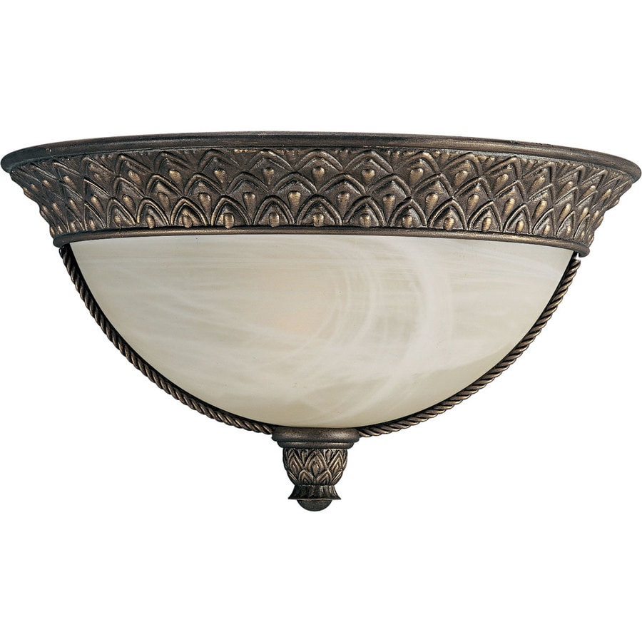 Progress Lighting Savannah 13-in W 1-Light Burnished Chestnut Wall ...