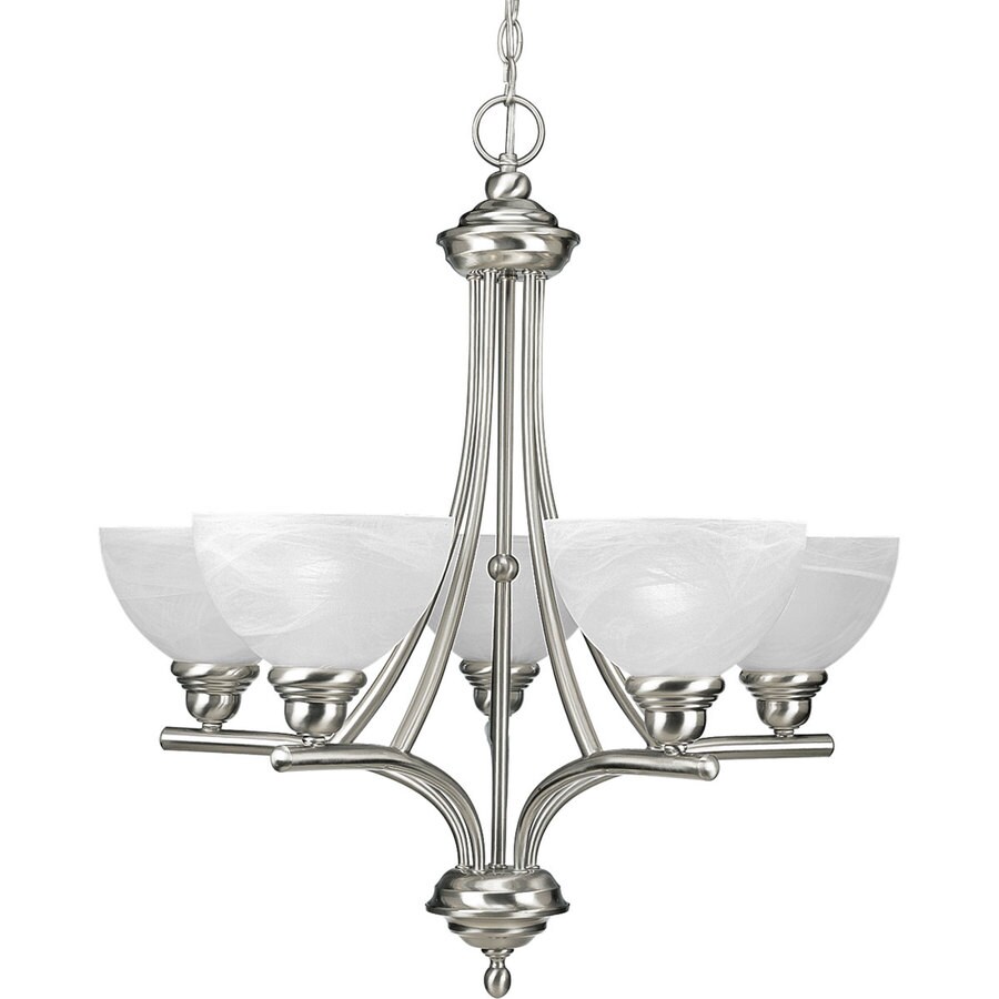 Progress Lighting Glendale Brushed Nickel Transitional Chandelier at