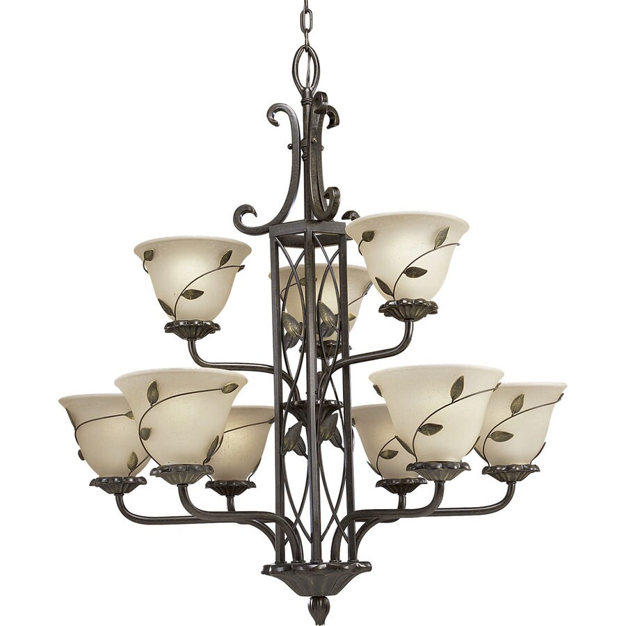 Progress Lighting Eden 9 Light Forged Bronze Chandelier At Progress Lighting Eden 9 Light Forged Bronze Chandelier At