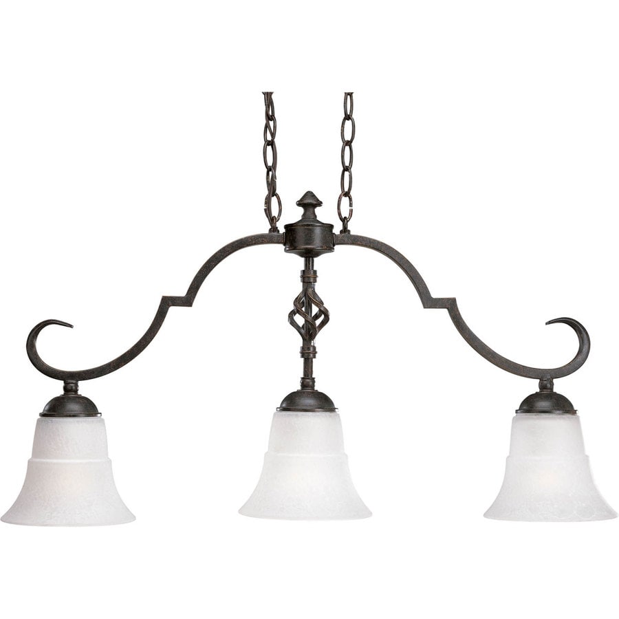 Progress Lighting P4267-84 Melbourne Espresso Craftsman/Mission Uses (3) 60-watt Medium Base Bulbs (not Included) Chandelier