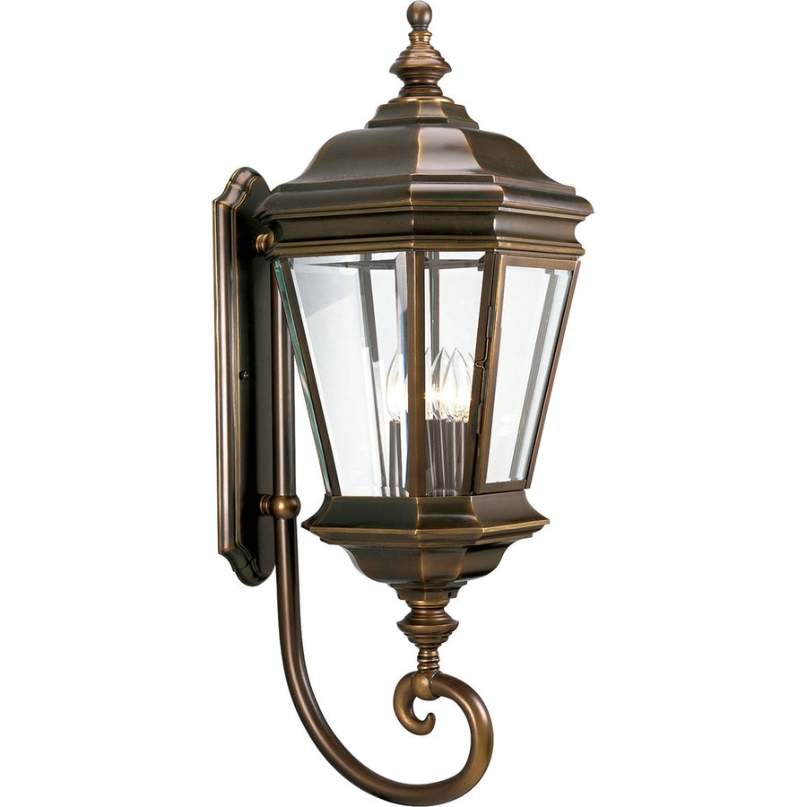 Shop Progress Lighting Crawford 32.75-in H Oil Rubbed Bronze Outdoor Wall Light at Lowes.com