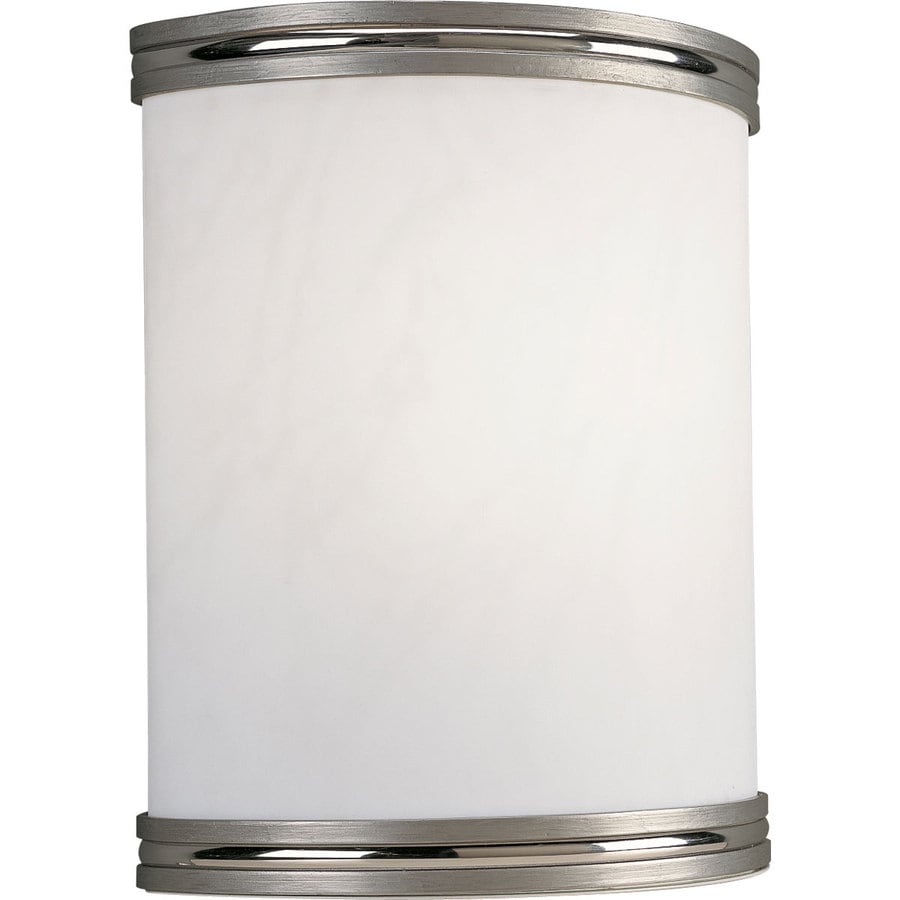 Progress Lighting 8.87-in W 1-Light Brushed Nickel Transitional Wall Sconce