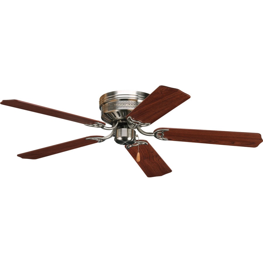 Airpro Hugger 52 In Brushed Nickel Indoor Flush Mount Ceiling Fan 5 Blade