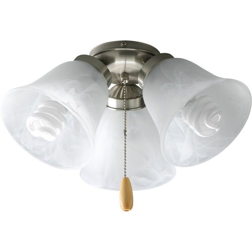 Progress Lighting Airpro 3 Light Brushed Nickel Incandescent