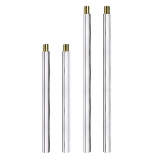 Progress Lighting Polished Nickel Downrod Pendant Stem Light Kit in the