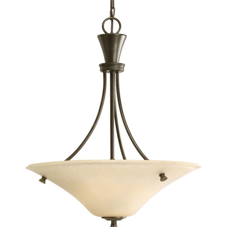 Progress Lighting Kensington Collection 18/'/' 4-Light Forged Bronze Foyer Pendant