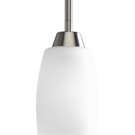 Progress Lighting Wisten Collection Brushed Nickel At Lowes Progress Lighting Wisten 4 In Brushed Nickel Mini Etched Gl Cylinder Pendant