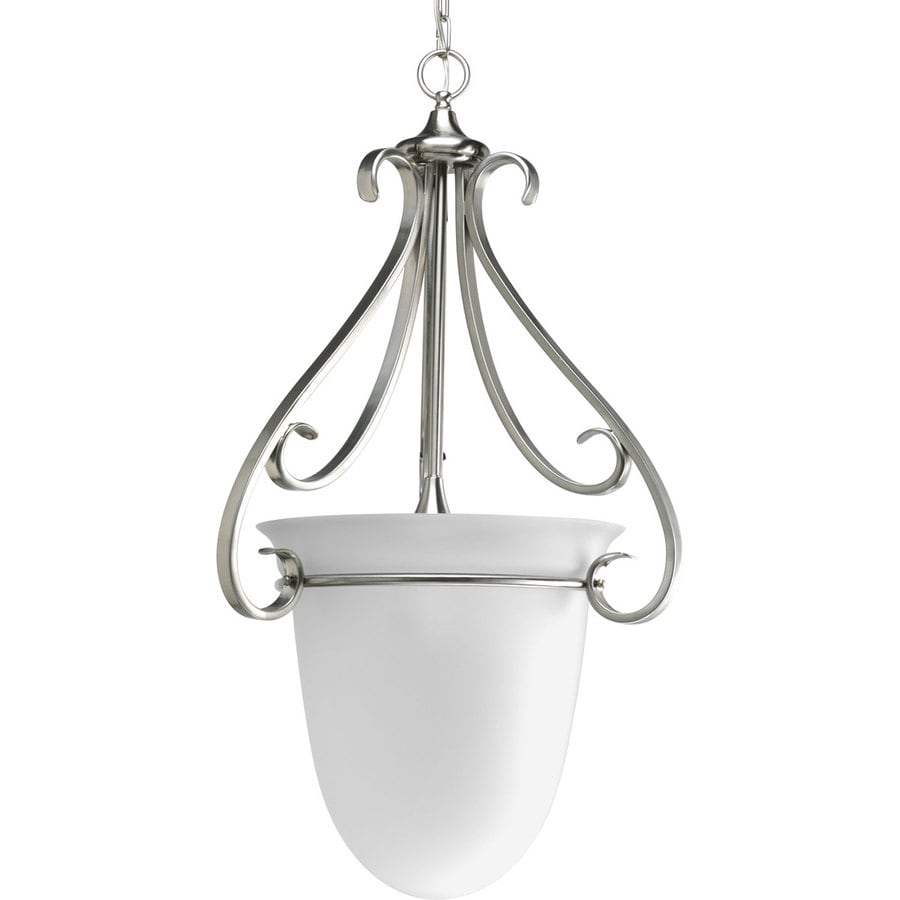 Progress Lighting Torino 19 75 In 3 Light Brushed Nickel Etched Progress Lighting Torino 19 75 In 3 Light Brushed Nickel Etched Gl Shaded Chandelier