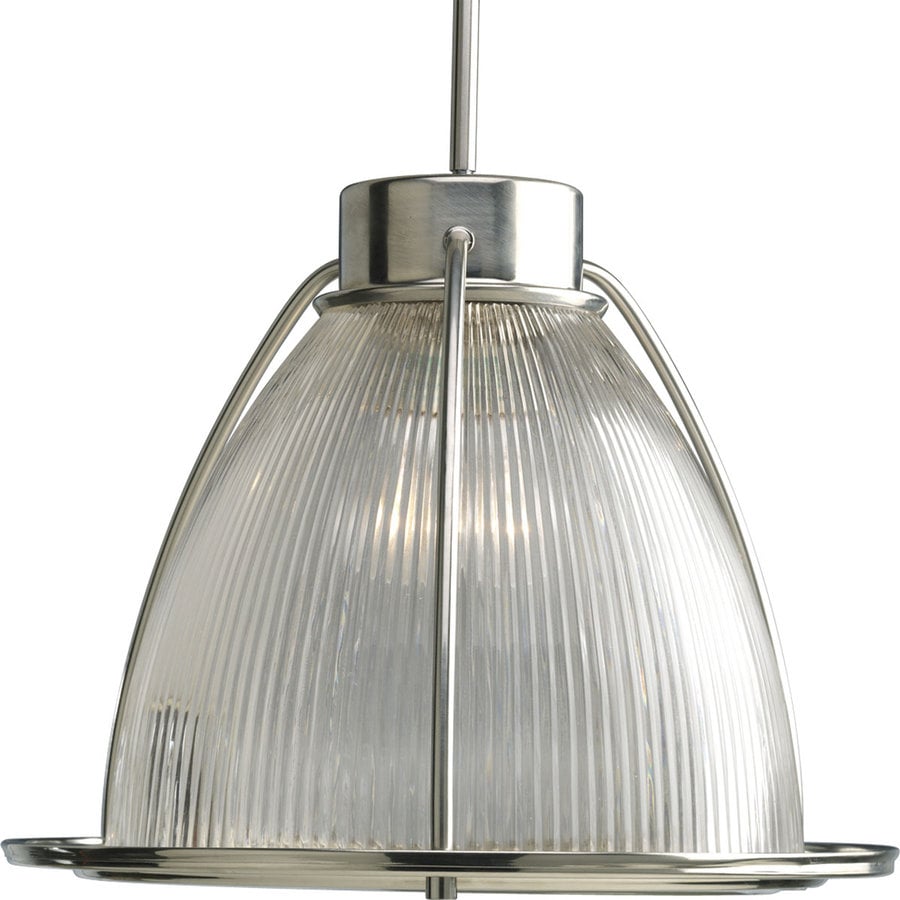 Progress Lighting Prismatic Glass Brushed Nickel Single Transitional