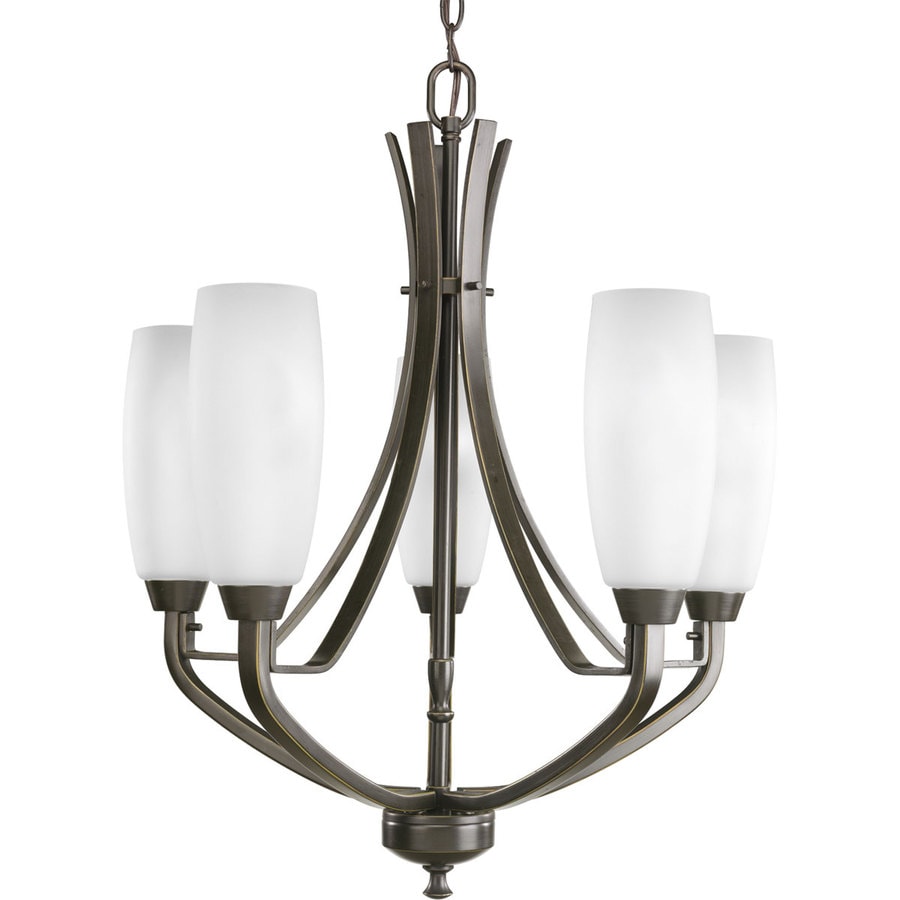 Progress Lighting Wisten 5 Light Antique Bronze Etched Gl Progress Lighting Wisten 5 Light Antique Bronze Etched Gl Shaded Chandelier
